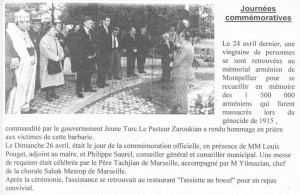 Commémoration 26 avril 1998